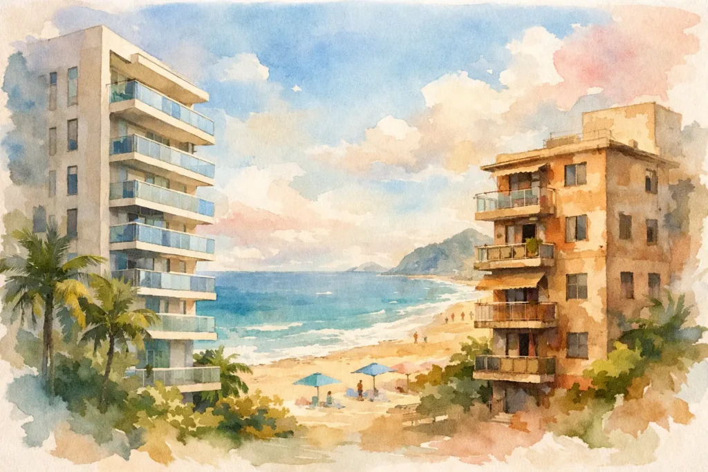 Apartamento novo ou usado na praia: qual escolher?