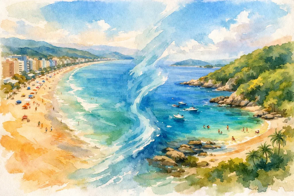 Meia Praia ou Bombinhas: qual vale mais?