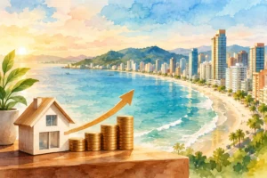 Exemplo de valorização imobiliária em Itapema