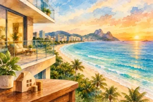 Imóvel perto da praia com visão de patrimônio